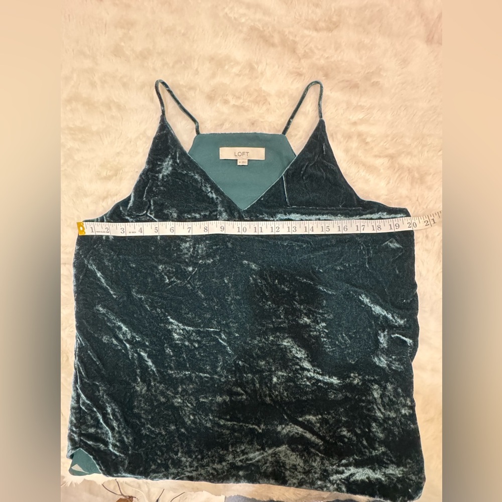 Shinestar Velvet Camisole Set - Burgundy and Black.
 LOFT Emerald Green - Picture 11 of 14